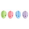 4pcs Double Sided Hollow Out Makeup Sponge Case Makeup Blender Organizer  For Hygienic Storage
