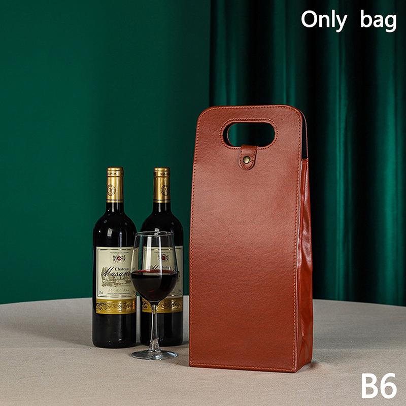 Подарочный пакет для вина, многоразовая кожаная сумка для вина, двухслойная сумка для шампанского, пива, подарочные пакеты для переноски на день рождения, девичник