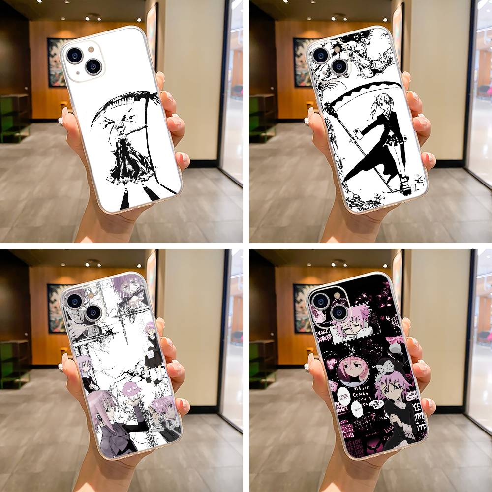 Чехол для телефона Anime-S-Soul -E-Eater для iPhone17,16,15,14,13,12,Pro Max,16/15/14 Plus XS Мягкий силиконовый прозрачный чехол