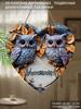 Garden Decoration, Wooden Hanging Decorative Signs, Wall or Door Decoration, Owl Pattern, 2D Graphic Products, Housewarming Gifts for Friends