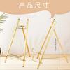 Golden Metal Tripod Wedding Welcome Photo Display Rack Suitable for Home Decoration Gallery Store Display