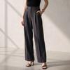 Melting Brown Women Semi Wide Slacks High Waist