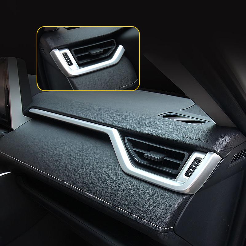 Для Toyota RAV4 XA50 2019-2021 2022 2023 2024 2 шт. ABS салон автомобиля центральный пульт управления декоративная полоса модификация отделка наклейка