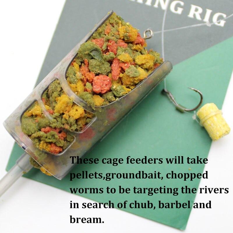 Method Feeder Fishing Carp Feeder Cage Round Square for Maggot Groundbait Carp Coarse Match Barbel Tackle Equipment