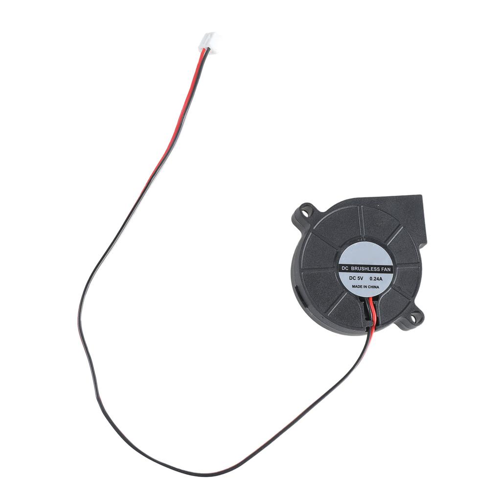 5015 Вентилятор охлаждения воздуходувки 5 В/3000 об/мин 12 В/5500 об/мин 24 В/4000 об/мин для 3D-принтеров, ноутбуков, компьютеров, на масляном подшипнике, провод 28 см