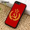 Krajews New Style Russia Soviet Flag Soft Phone Case Cover For IPhone 18 17 Air 16 15 14 plus 11 12 13 pro max coque Fundas