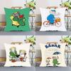 Cartoon B-Babar The Elephant-S Throw Pillow Cover Nordic Vintage Style Cushion Covers Home Living Room Sofa Couch Seat Decor