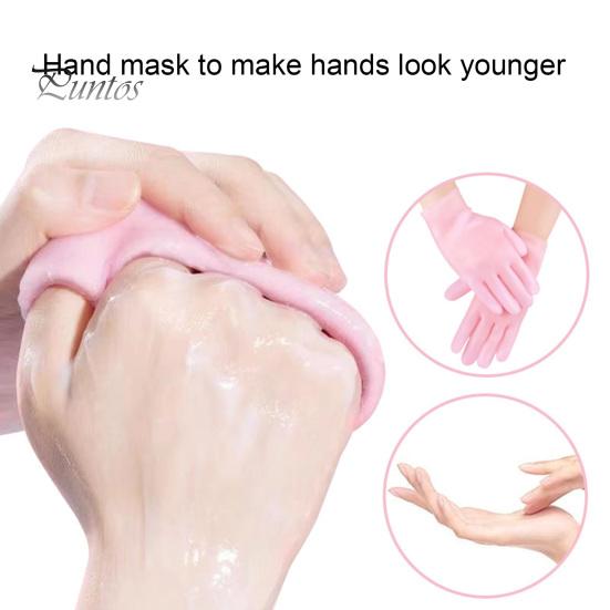 2 пары увлажняющих перчаток, водонепроницаемые, многоразовые, герметичные, эластичные, восстанавливающие, смягчающие сухие потрескавшиеся руки, женские, лосьон-гель, спа-перчатки