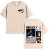 Rapper Milo J 166 Album Merch T Shirt Unisex Unisex Clothing Fashion Hip Hop TShirts Cotton Casual Short Sleeve TShirts Streetwear