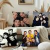 O-one Band Directions Наволочка для подушки с музыкой Плюшевая ткань Мягкая наволочка Двусторонняя печать Чехол для подушки Домашние подарки