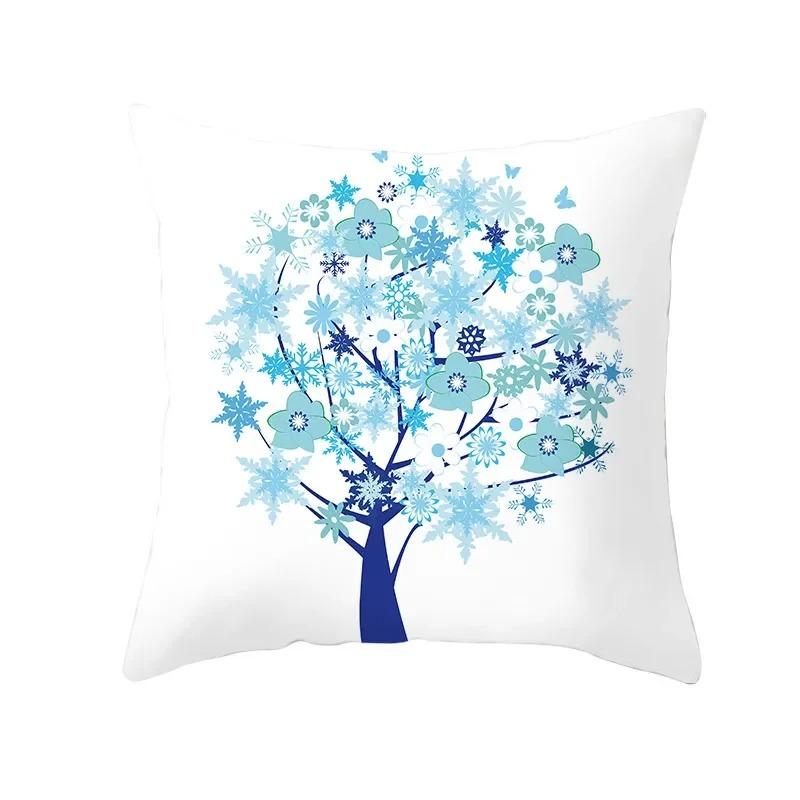 Colorful Tree Print Creative Fashion Cushion Cover Pillowcase Decorative Sofa Home Decor