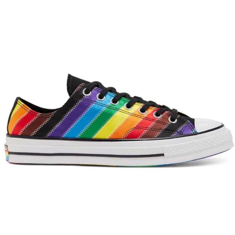 Converse Chuck 70 Low 'Pride - Rainbow' Модные удобные эспадрильи с низким верхом Унисекс Радуга