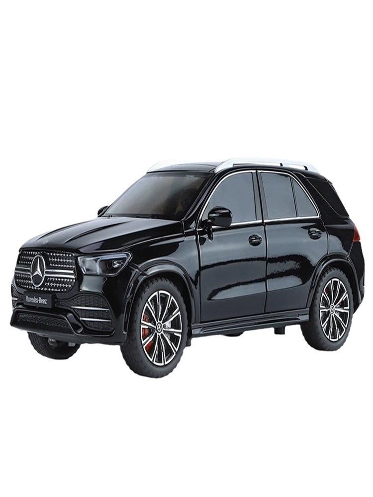 1/24 Benz GLE350 Внедорожник SUV Украшения для домашней коллекции Звук и свет Игрушка Миниатюры Сплав Металл Литой Модель автомобиля Игрушки для детей