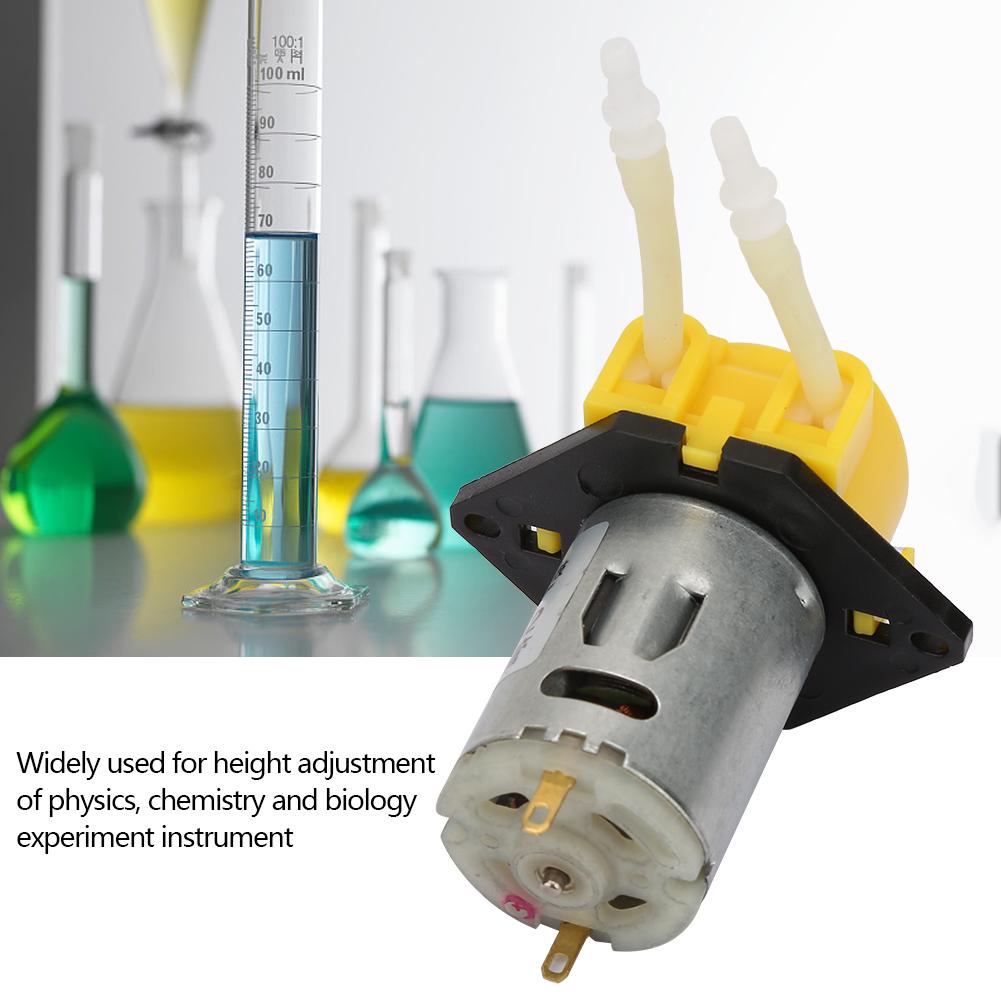 DC12V Желтая Микро Водяная Жидкостная Перистальтическая Насос Для Аквариума Лаборатории Аналитический 2*4мм