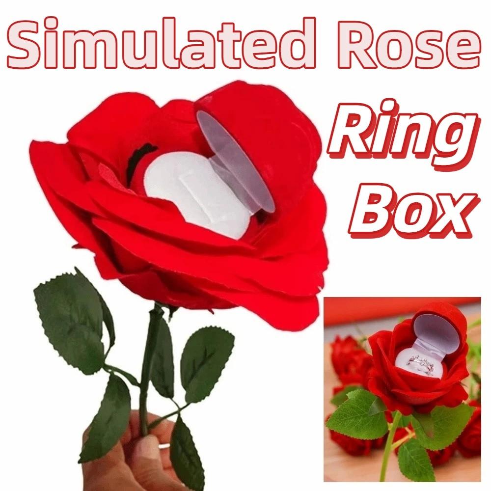 Realistic Wedding Ring Holder Creative Ring Bearer Case Jewelry Display Box Gift Box