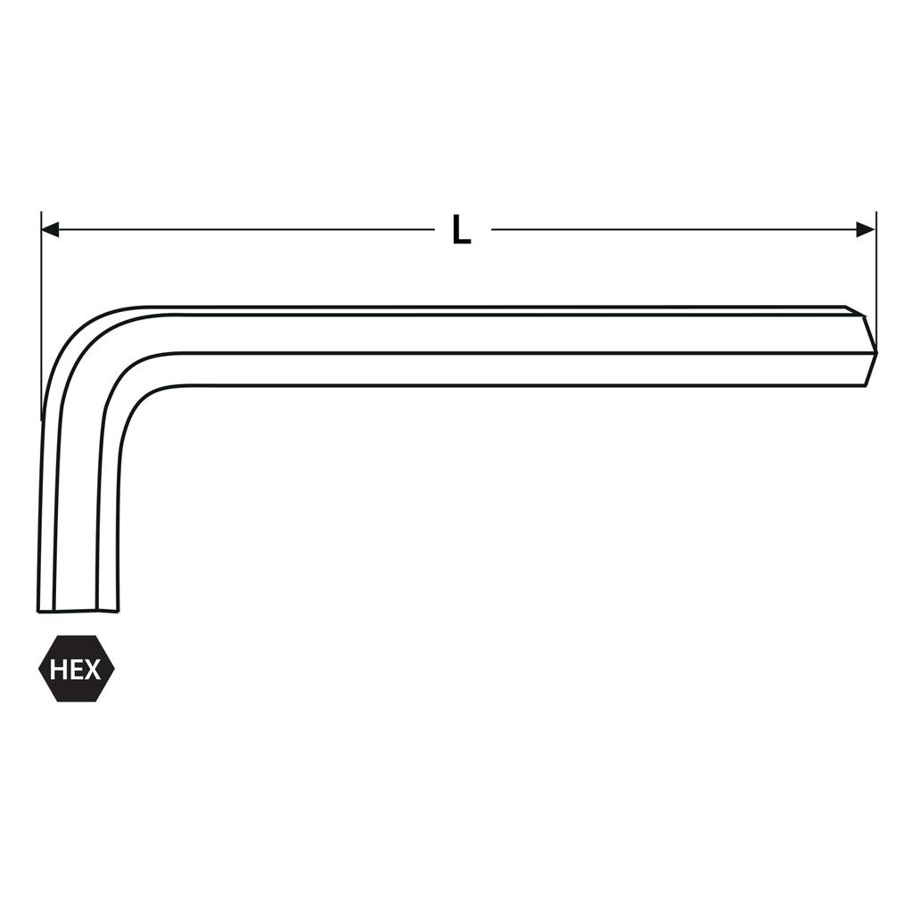 Long Allen Keys 1.5-10 9 Pieces