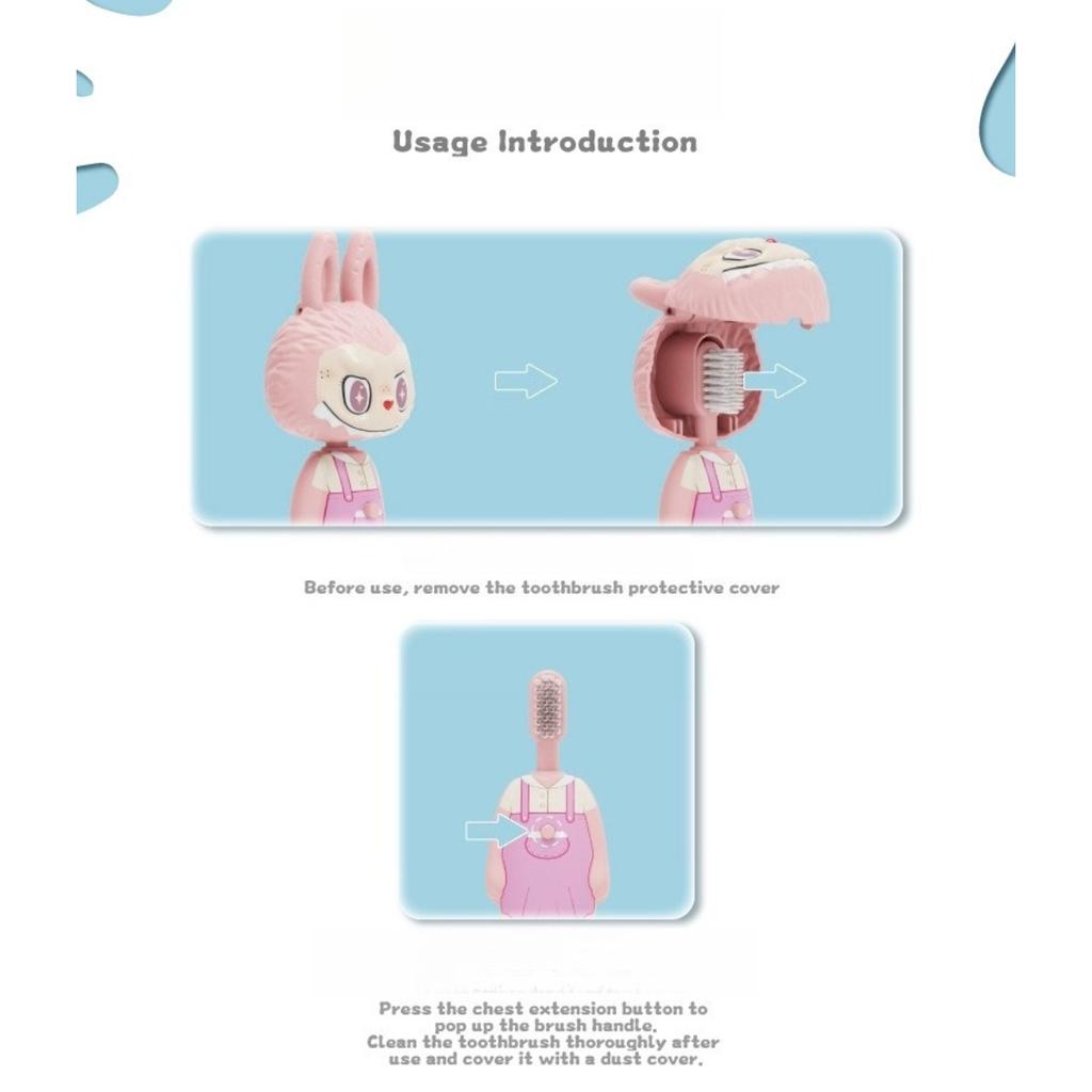 Детские зубные щетки, 2 шт., Мультяшная зубная щетка с мягкой щетиной, Тренировочная щетка для малышей с милыми животными, Экологичный АБС-материал