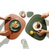 Двусторонний кожаный подстаканник, термостойкая изоляция, кофейные коврики, маслостойкий, в скандинавском стиле, для декора обеденного стола в помещении и на улице