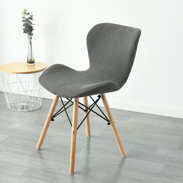 1 /2 /4 /6pc Butterfly Curved Chair Cover Stretch Spandex Ant Chair Covers Polar Fleece Bar Stool Seat Slipcovers For Living Room