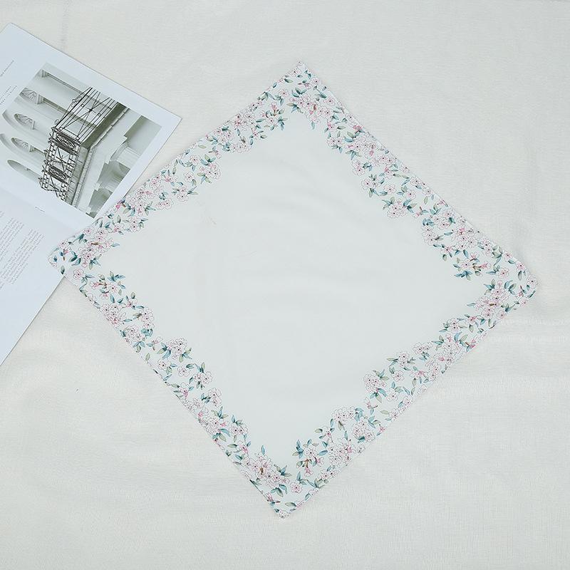 Популярные женские носовые платки с цветочным принтом из хлопка, женские носовые платки для детей, полотенца для лица и рук, рождественские подарки