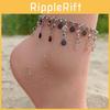 Fashionable Women Beach Tassel Foot Chain Accessories With Alloy Geometric