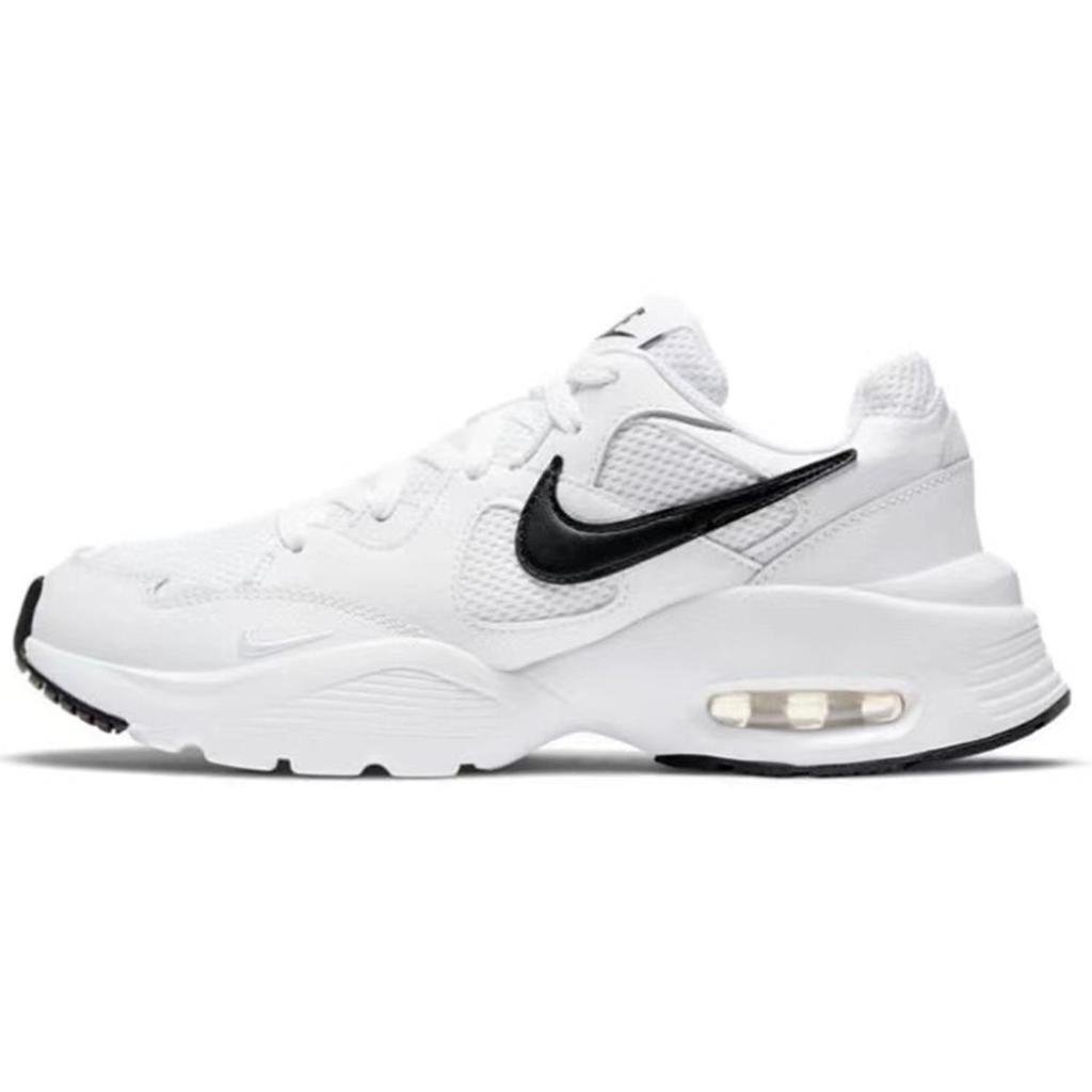 Nike Air Max Fusion Нескользящие Устойчивые к истиранию Низкие Беговые Кроссовки Женские Серый Черный CJ1671-100(Команда285-)