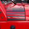 Наклейки-декораторы на угол защиты стойки А и капот для Jeep Wrangler JK 2007-2017, аксессуары для экстерьера