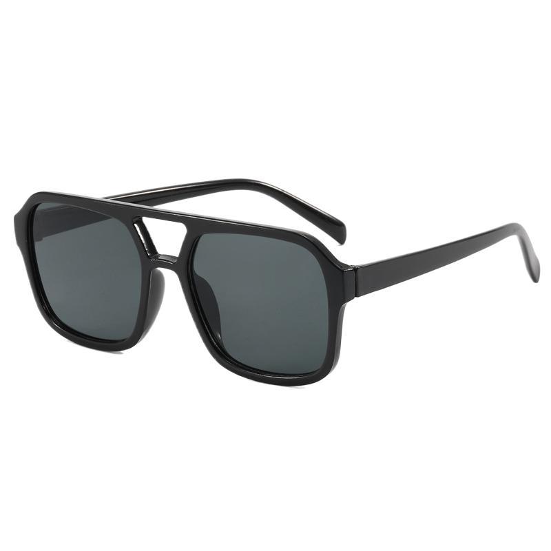 Солнцезащитные очки Candy Color Double Beam, модные солнцезащитные очки в стиле ретро с защитой от ультрафиолета, персонализированные очки