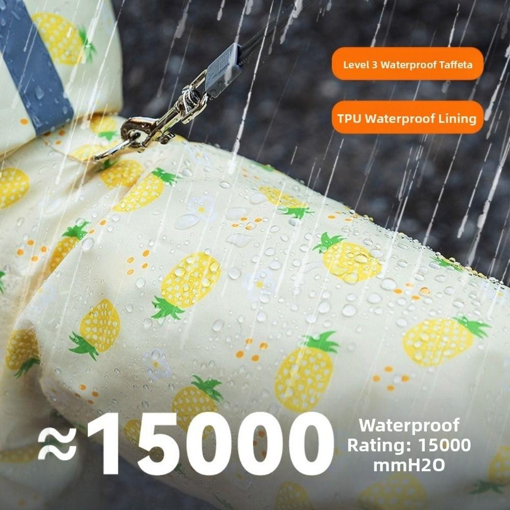 Waterproof Dog Rain Cloak Reflective Small Dog Clothes Stylish Four Leg Raincoat Corgi