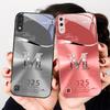 Градиентный желтый буква М Для Samsung A01 A02 03 Core 04 05 06 10 12 13 14 5G 15 16 M02 12 Note 8 9 10 20 стекло Ультра чехол для телефона