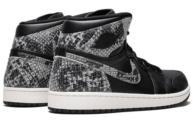 Jordan 1 Ретро Высокие Черные Змеиные Женские AH7389-014