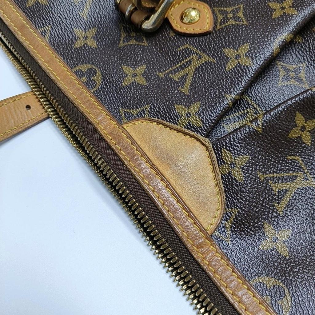 [Pre-Owned] Palermo Large Brown Coated Canvas Monogram Shoulder Bag - Fair #ELW157