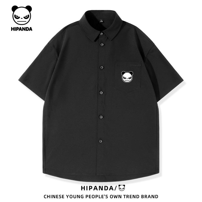 HiPanda Hello Panda Fashion Anti Wrinkle Sunscreen Casual Shirt Men's Versatile Breathable Collar Shirt