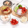Новый набор стеклянных мисок для хранения продуктов с сохранением свежести Подарочный магазин Вход Элегантный набор стеклянных мисок Стеклянная миска для салата