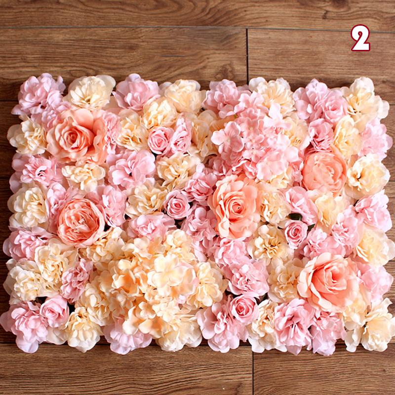 40x60 см романтическая шелковая роза цветок настенное украшение искусственные цветы для дома вечеринка свадьба фон декор цветочная панель