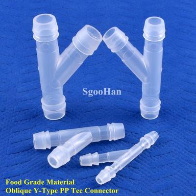 10 шт. 4~18 мм косой Y-образный тройник, пищевой полипропиленовый адаптер для аквариума, газовый дивертор для полива сада, пагода, 3-ходовое соединение шланга