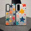 Для Samsung Galaxy S24 S23 Ultra Plus FE S25 S22 Ultra Plus S21 FE Лазерный Чехол для Телефона Пятиконечная Звезда Печатные Ударопрочные Чехлы