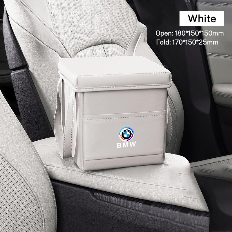 Multi-use Foldable Car Folding Trash Can Auto Garbage Bin Portable Storage Box For BMW 50th Anniversary 3 5 7 series E83 F16 E70 FY6