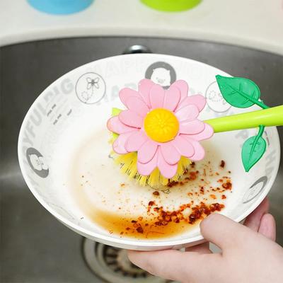 1 набор - Кухонная щетка, без масла, щетка для мытья кастрюль с длинной ручкой, для мытья кастрюль, щетка для мытья мисок, креативный очиститель