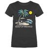 Gulf of Mexico Golfo De Mexico Est 1550 Retro Vintage Beach T-shirt