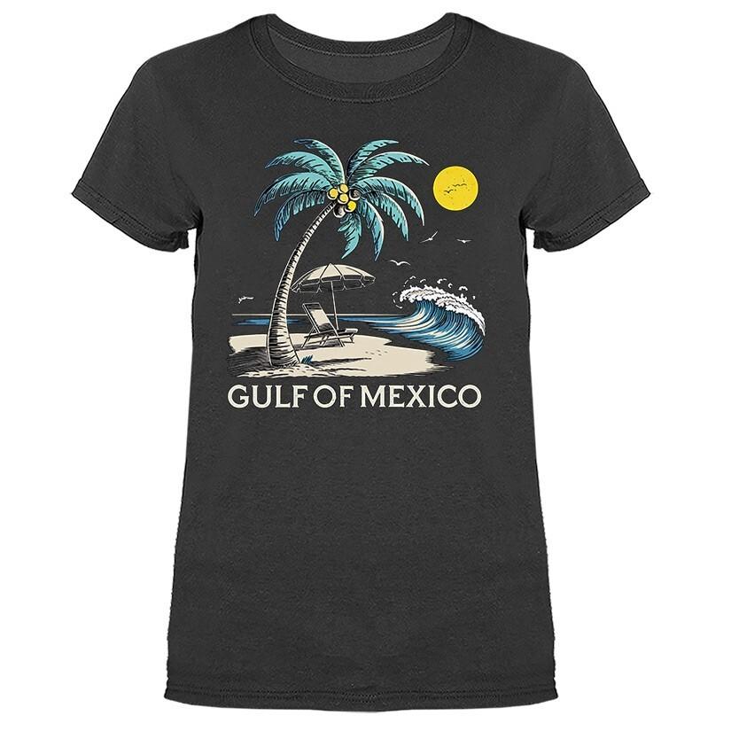 Gulf of Mexico Golfo de mexico Est 1550 Retro Vintage Beach T-shirt