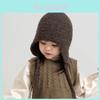 Детская зимняя вязаная шапка с дизайном наушников для детей 2-8 лет Теплый защитный головной убор