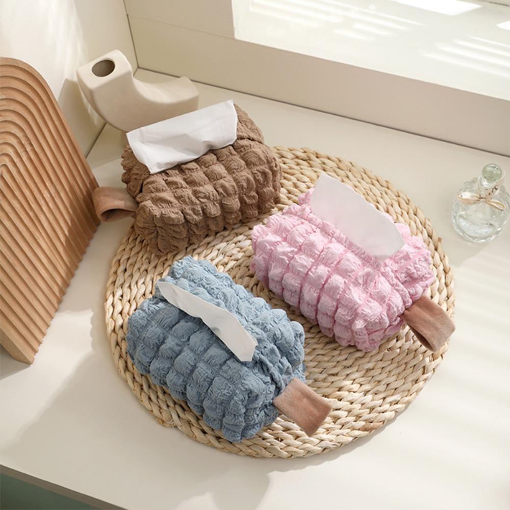 Reusable Cosmetic Pouch Fashion Tissue Box Portable Wet Wipes Bag  Baby Stroller Car Accessories