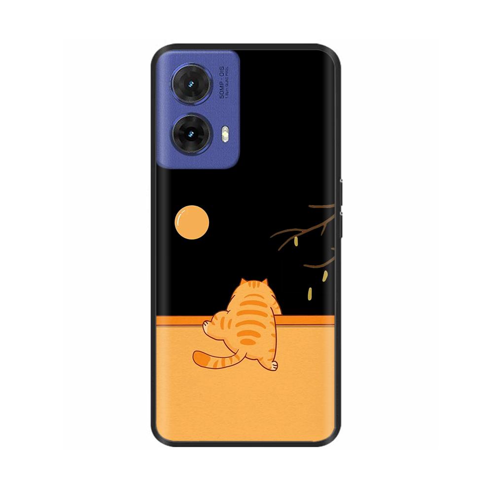 Чехол для Motorola Moto G85 Бабочка Мягкий Матовый Силиконовый Задняя Крышка Для Moto G85 5G Чехлы MOTOG85 G 85 5G Funda Полный Чехол для Телефона