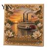 Handmade Gift for Women American Destination Faux Pearl Art Kit, Scenic Landscape Painting Retro Craft Set DIY 3D Bead Kit Adults, Home Decor