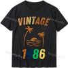 2024 Unisex Summer Tops Tshirt Vintage 1986 Classics Tshire Streetwear Printed Tshirt Top  Retro Style Tshirt