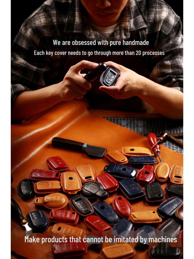 Чехол для смарт-ключа Changan Dark Blue SL03 с держателем для карт и пряжкой