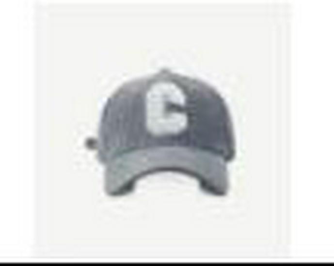 2024 Men's Autumn/Winter Corduroy Patchwork Baseball Cap with C Logo, Korean Style