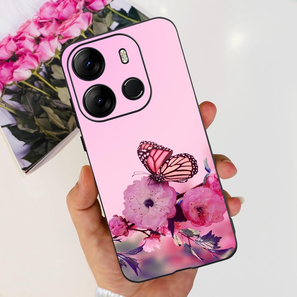 Чехол для Tecno Spark Go 2023 Модный Черный Силиконовый Мягкий Чехол для Телефона Для SparkGo 2022 Spark 6Go 2020 Задняя Крышка на Spark 8C Funda