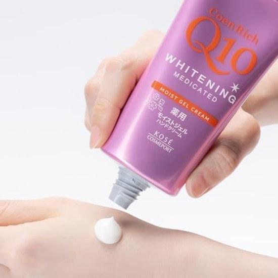 Medicated Quenrich Whitening Hand Cream Moist Gel Fresh 80g Non-greasy